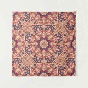 Nahtloses Mandala-Muster. Vintages Dekorelement Wandteppich