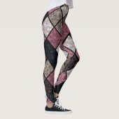 Nahtloses Marmorgranitsteinmuster Retro v Leggings (Rechts)