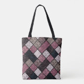 Nahtloses Marmorgranitsteinmuster Retro v Tasche (Rückseite)