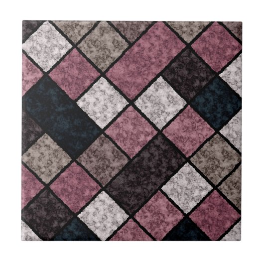 Nahtloses Marmorsteinfliesen-Retro Fliese (Vorderseite)