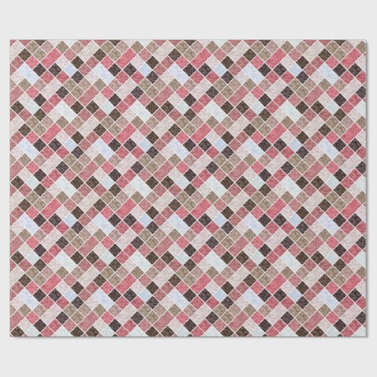 Nahtloses Marmorsteinfliesen-Retro Geschenkpapier (Flach)