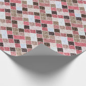 Nahtloses Marmorsteinfliesen-Retro Geschenkpapier (Ecke)