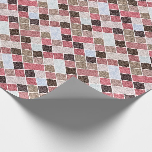 Nahtloses Marmorsteinfliesen-Retro Geschenkpapier (Ecke)