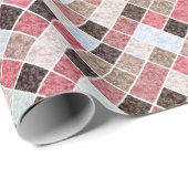 Nahtloses Marmorsteinfliesen-Retro Geschenkpapier (Rolleneckpunkt)