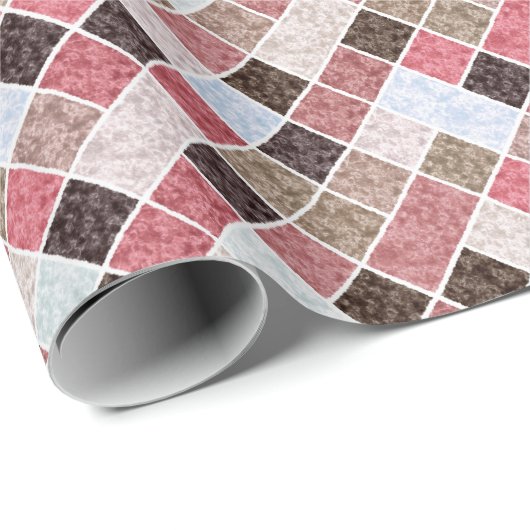 Nahtloses Marmorsteinfliesen-Retro Geschenkpapier (Rolleneckpunkt)