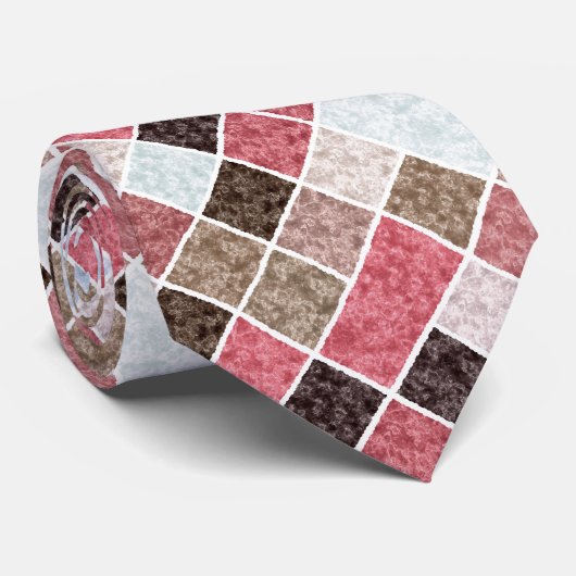 Nahtloses Marmorsteinfliesen-Retro Krawatte (Gerollt)