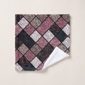 Nahtloses Marmorsteinmuster Badhandtuch Set (Waschlappen)