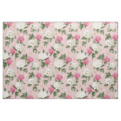Nahtloses mit Blumenmuster des weißen rosa Stoff (Fat Quarter (45,7 x 55,9 cm))