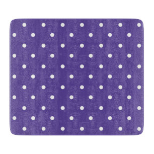 Nahtloses mittel-violettes Tupfenmuster Schneidebrett