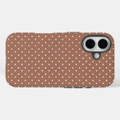 Nahtloses mittelbraunes Tupfenmuster Case-Mate iPhone Hülle (Rückseite (Horizontal))