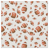 Nahtloses Muster amerikanischer Fußballbälle Stoff (Nahaufnahme)