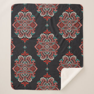 Nahtloses Muster auf der Grundlage traditioneller Sherpadecke