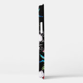 Nahtloses Muster auf schwarzem Hintergrund. Farbig Case-Mate iPhone Hülle (Rückseite / Rechts)