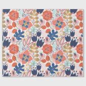 Nahtloses Muster auf weiß. Abstrakte Backgro Geschenkpapier (Flach)