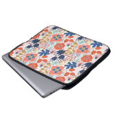 Nahtloses Muster auf weiß. Abstrakte Backgro Laptopschutzhülle (Vorne Knopf)