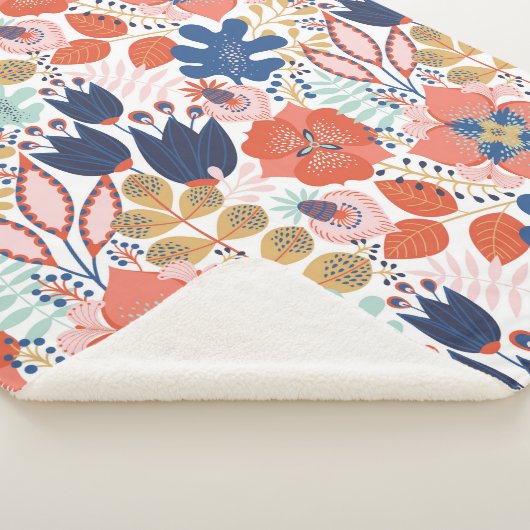 Nahtloses Muster auf weiß. Abstrakte Backgro Sherpadecke (3/4)