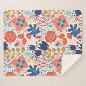 Nahtloses Muster auf weiß. Abstrakte Backgro Sherpadecke (Vorderseite (Horizontal))