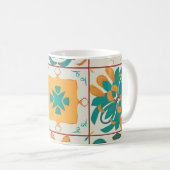Nahtloses Muster aus 9 arabischen tilesabstract,a Kaffeetasse (VorderseiteRechts)