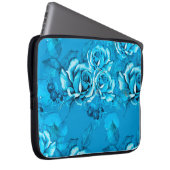 Nahtloses Muster aus Blumen. Wasserfarbene Element Laptopschutzhülle (Vorne Rechts)