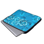 Nahtloses Muster aus Blumen. Wasserfarbene Element Laptopschutzhülle (Vorne Knopf)