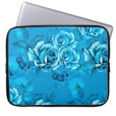 Nahtloses Muster aus Blumen. Wasserfarbene Element Laptopschutzhülle (Vorderseite)
