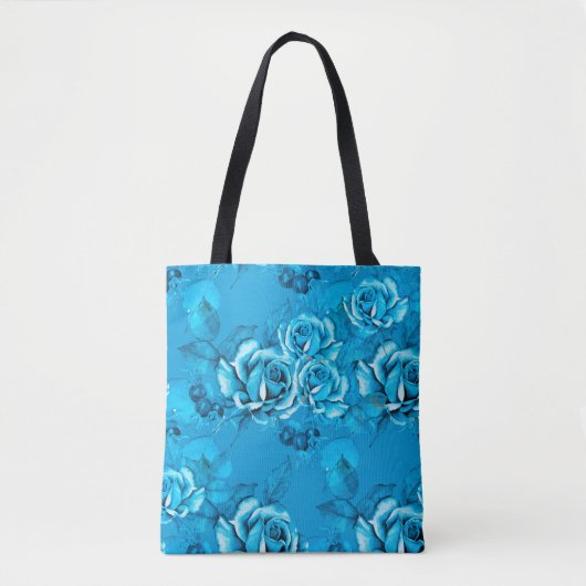 Nahtloses Muster aus Blumen. Wasserfarbene Element Tasche (Vorderseite)
