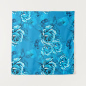Nahtloses Muster aus Blumen. Wasserfarbene Element Wandteppich (Vorderseite (Horizontal))