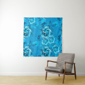 Nahtloses Muster aus Blumen. Wasserfarbene Element Wandteppich (Beispiel (Horizontal))