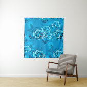 Nahtloses Muster aus Blumen. Wasserfarbene Element Wandteppich (Beispiel)