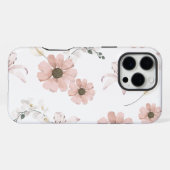 Nahtloses Muster aus getrockneten Blumen iPhone Hülle (Rückseite (Horizontal))