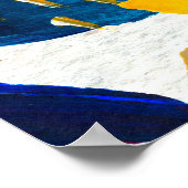 Nahtloses Muster aus handgezeichneten Pinselstrich Poster (Ecke)