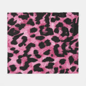 Nahtloses Muster aus Leopard Fleecedecke (Vorderseite (Horizontal))