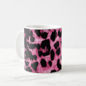 Nahtloses Muster aus Leopard Kaffeetasse (Vorderseite Links)