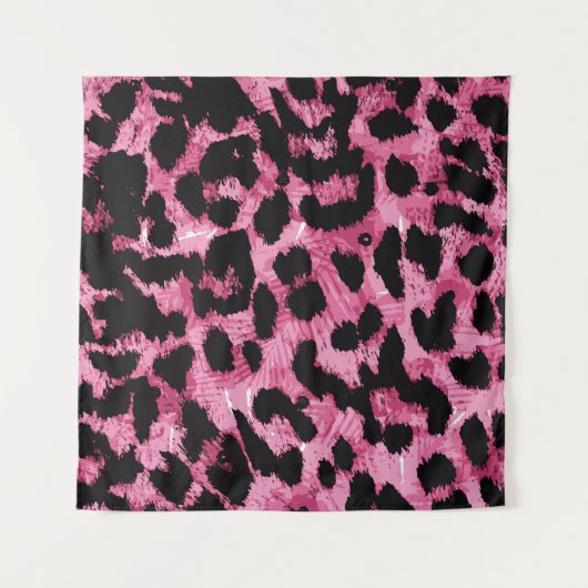 Nahtloses Muster aus Leopard Wandteppich (Vorderseite)