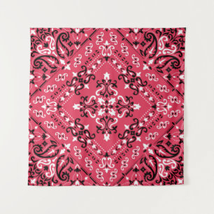 Nahtloses Muster basierend auf Zierpaisley Bandana Wandteppich