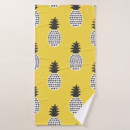 Nahtloses Muster bei Ananas Badehandtuch (Badehandtuch)