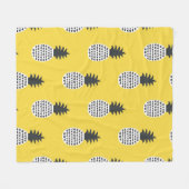 Nahtloses Muster bei Ananas Fleecedecke (Vorderseite (Horizontal))