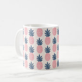 Nahtloses Muster bei Ananas Kaffeetasse (Vorderseite Links)