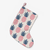 Nahtloses Muster bei Ananas Kleiner Weihnachtsstrumpf (Vorderansicht (hängend))