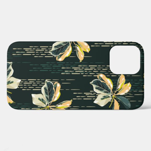 Nahtloses Muster Botanische VARIEGIERTE PFLANZE, L Case-Mate iPhone Hülle (Rückseite (Horizontal))