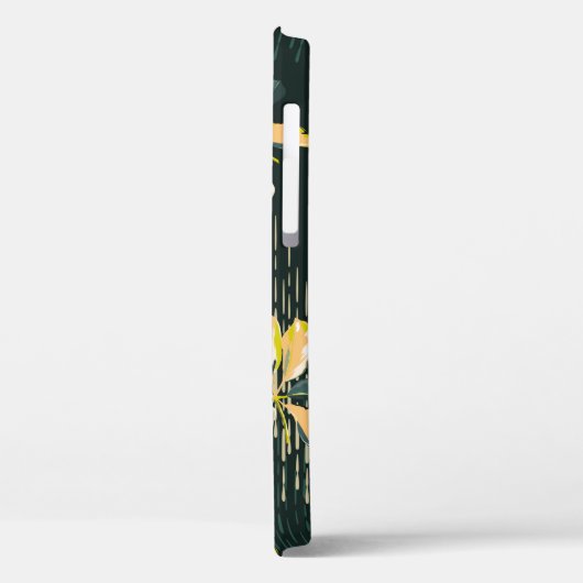 Nahtloses Muster Botanische VARIEGIERTE PFLANZE, L Case-Mate iPhone Hülle (Rückseite / Links)