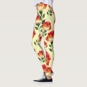 Nahtloses Muster, bunte Blume. Leggings (Links)