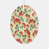 Nahtloses Muster, bunte Blume. Ornament Aus Glas (Vorderseite links)