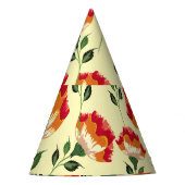 Nahtloses Muster, bunte Blume. Partyhütchen (Vorderseite)