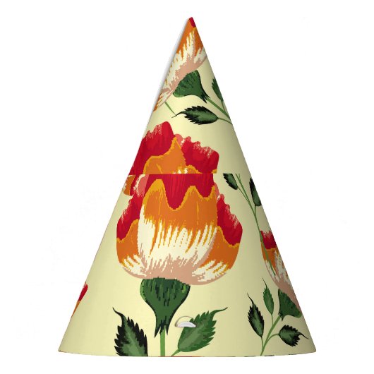 Nahtloses Muster, bunte Blume. Partyhütchen (Links)