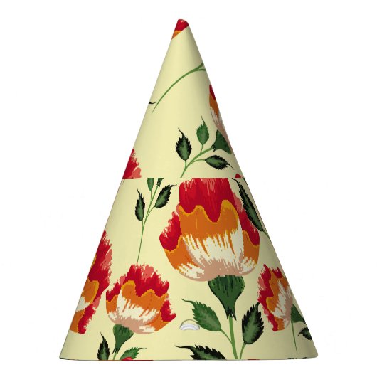 Nahtloses Muster, bunte Blume. Partyhütchen (Rechts)