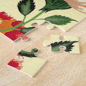 Nahtloses Muster, bunte Blume. Puzzle (Seite)