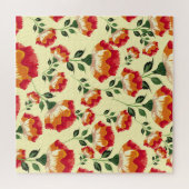 Nahtloses Muster, bunte Blume. Puzzle (Horizontal)