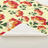 Nahtloses Muster, bunte Blume. Sherpadecke (3/4)