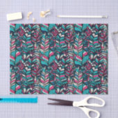 Nahtloses Muster bunter moderner Boho Feder Seidenpapier (Handwerk)